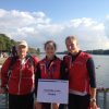 W2x- Lisa Farthofer, Melanie Hansen,Trainer Raimund Schmidt